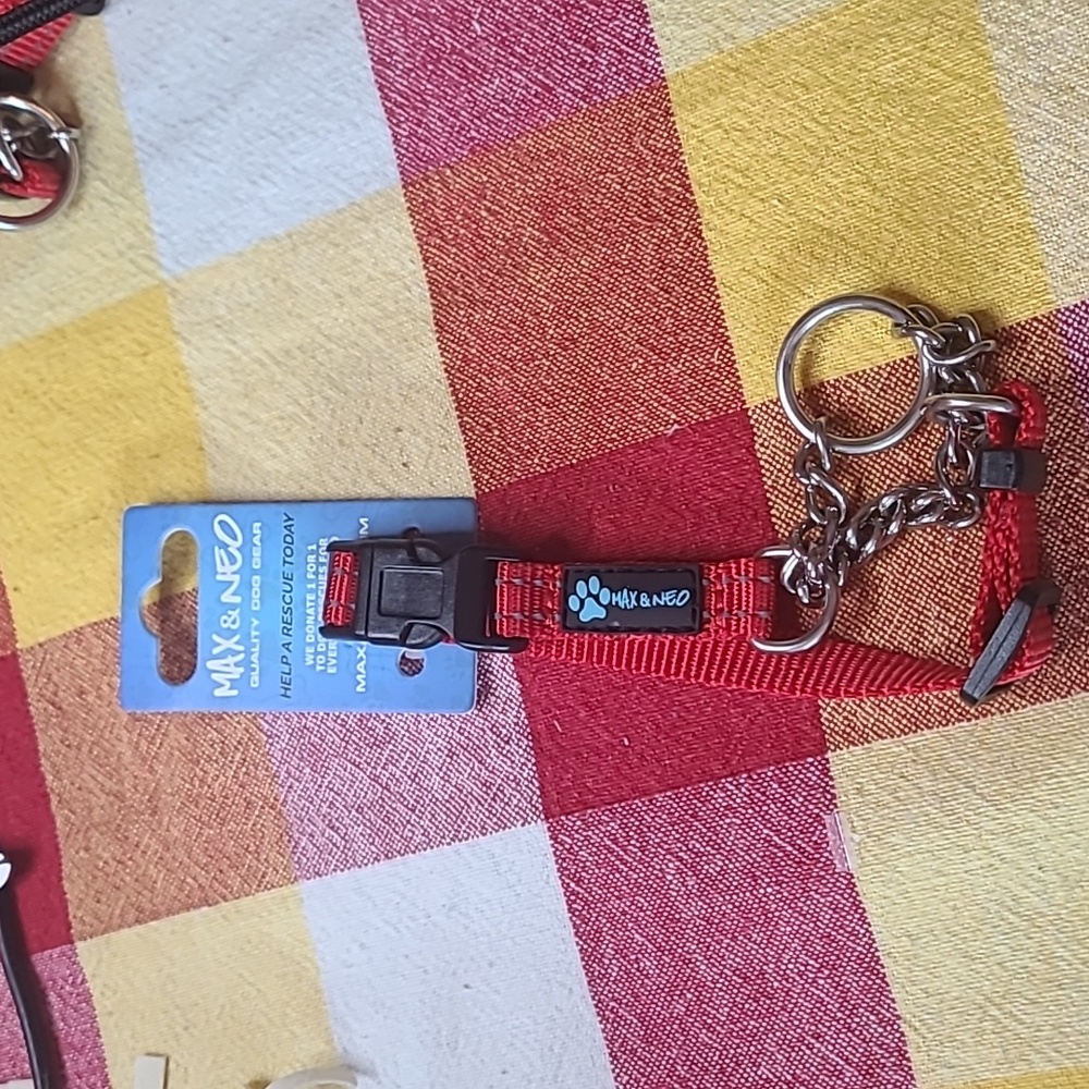Max & Neo dog chain martindale dog collar size xsmall